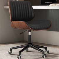 Ensemble chaise et bureau de luxe en bois massif avec fonctions pivotantes et réglables en hauteur, idéal pour les réunions et le bureau