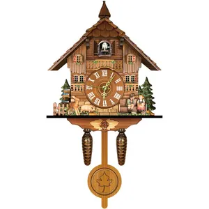 Factory Hot Selling Hot Products Living Room Home Cuckoo Wall Clock Cuckoo Time Alarm Watch