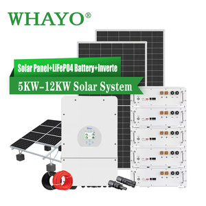 Nuevo Sistema <span class=keywords><strong>Solar</strong></span> Híbrido de 5kw 8kw 10kw 12kw Conectado/Desconectado a la Red con Almacenamiento de Batería de Iones de Litio y Controlador de Carga <span class=keywords><strong>Solar</strong></span> MPPT - Product Image 1