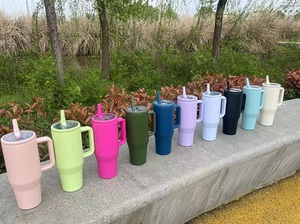 <span class=keywords><strong>40oz</strong></span> cách điện thủy Tumbler tái sử dụng chân không <span class=keywords><strong>Flask</strong></span> & phích với xử lý lật rơm chống rò rỉ chai nước & cốc cốc - Product Image 6