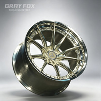Jantes forgées en deux parties personnalisées, parfumées, dorées, 18, 19-22 pouces, 5x114.3, 5x120, pour voitures de course, BMW, Porsche Cayenne, Ferrari 911