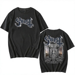 เสื้อยืดยูนิเซ็กซ์ลายตัวอักษรวงดนตรี Ghost รุ่นใหม่ปี 2025 แฟชั่นแนวเฮฟวีเมทัล ซัมเมอร์ กรันจ์ ฮิปฮอป ผ้าฝ้าย 100% เป็นมิตรกับสิ่งแวดล้อม ระบายอากาศได้ดี - Product Image 3