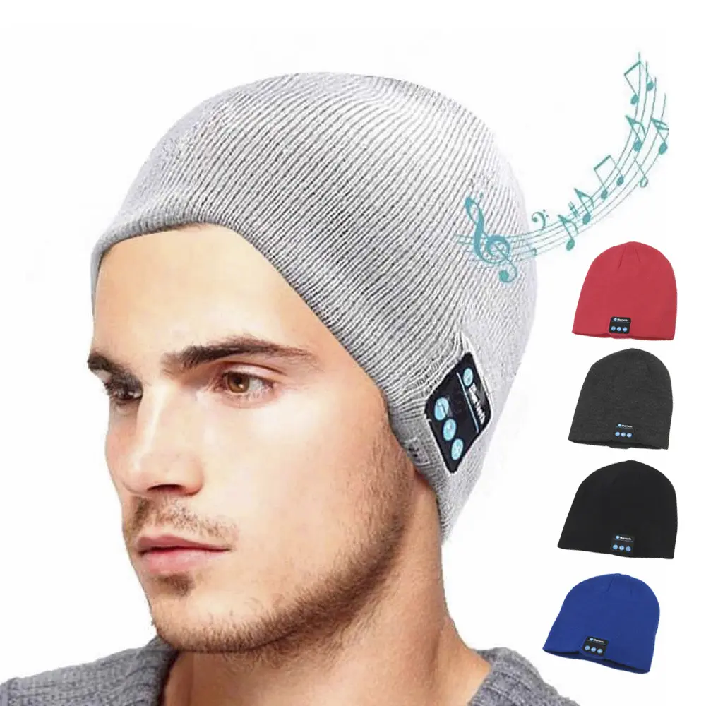 Bluetooth Earphone Music Hat Winter Wireless Headphone Headset With Mic Sport Hat For Mobile Phone Gaming Headset