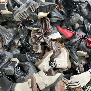 Botas largas de cuero de invierno al por mayor a granel de segunda mano, botas de <span class=keywords><strong>moto</strong></span> hasta la rodilla <span class=keywords><strong>para</strong></span> mujer, fardo grande mixto de zapatos usados <span class=keywords><strong>para</strong></span> mujer - Product Image 2