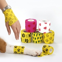 Pansement auto-adhésif pour animaux de compagnie, couleurs assorties, pansement auto-adhésif pour petits animaux, pansement cohésif imperméable pour animaux de compagnie