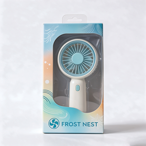 Customized Transparent Window Full-color Recyclable Paper <b>Box</b> Embossing for Portable Mini Fan Small Personal <b>Cooling</b> Fans - Product Image 2