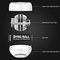 CHENGMO SPORT Lumière LED Gyroscope Autostart Hand Grip Trainer Range Gyro Power Ball Counter Centrifuge Poignet Force Device