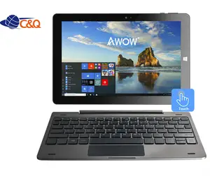2020 Terbaru Awow Laptop Notebook Win10 2in1 Tablet Pc Mini Komputer Laptop 10.1 Inch 4Gb Ram dengan Harga Terbaik