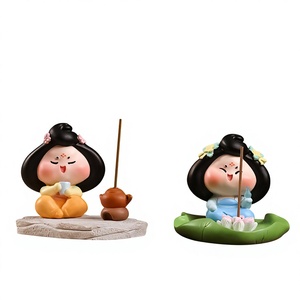 Vente en gros : Boîte mystère DIY en résine, thème Dynastie Tang, porte-encens, figurine de collection personnalisable, décoration de bureau - Product Image 1