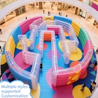Labyrinthe gonflable interactif en PVC personnalisable de haute qualité pour les événements dans les centres commerciaux