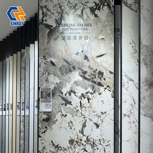 Panel de Pared y Piso de Piedra Sinterizada Gris Moderno de Gran Formato 800x2600mm para <span class=keywords><strong>Baño</strong></span> y Dormitorio, Antideslizante, Antibacteriano, Brillante - Product Image 1