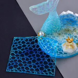 Wasserwelle Silikon formen UV-Epoxidharz Ripples Mold Ocean Theme Gussform für DIY Schmuck herstellung hand gefertigte Lieferungen