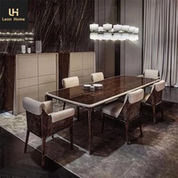 Mobilier de maison personnalisé OEM, ensemble de table à manger/de salle à manger, avec 6/8 places