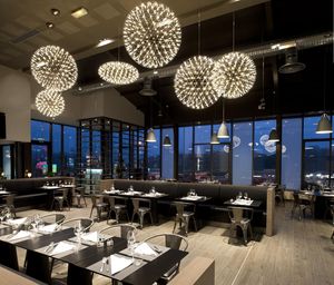 Lámpara Colgante Moderna de Acero Inoxidable Dorado con Altura Ajustable, Lámpara LED para Sala de Estar, AC220V 3500K, Luz Blanca Cálida, Base E26 - Product Image 5