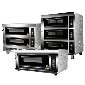 Lò Nướng Bánh nhiều lớp thương mại với điều khiển nhiệt độ kỹ thuật số & hẹn giờ-Thân bằng thép không gỉ để nướng bánh chuyên nghiệp - Product Image 1