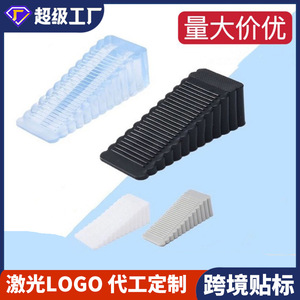 Pvc Door Stop Wedge Floor Mount Anti Collision Door Jammer Household Door Blocker With Rubber Grip For Indoor Use - Product Image 4