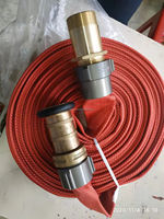 Tuyau d'incendie de qualité supérieure rouge/blanc, à simple/double gaine, 2/3 couches, avec raccord NH
