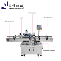 Machine d'étiquetage automatique pour bouteilles rondes, applicateur d'étiquettes autocollantes pour vin, whisky, boissons, cosmétiques, verre