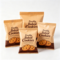 Bolsas de Embalaje para Galletas y Dulces con Sellado Trasero, Suministradas por la Fábrica, con Diseño Personalizado