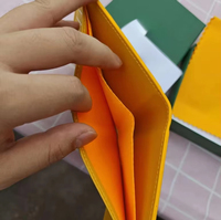 Dompet Desainer Bermerek Tas Kartu Lipat Ganda Multifungsi Tas Penyimpanan Kartu Ponsel Pola Pendek Berbentuk Y dengan Kotak Hadiah