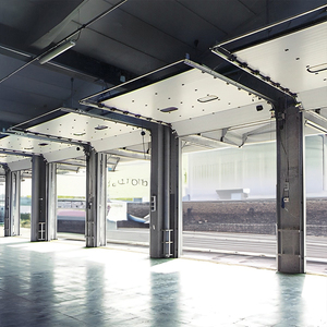 Puerta <span class=keywords><strong>de</strong></span> Garaje Industrial Motorizada, Impermeable, <span class=keywords><strong>de</strong></span> Acero Inoxidable, con Elevación Vertical <span class=keywords><strong>de</strong></span> Gran Altura <span class=keywords><strong>para</strong></span> Uso en Garajes - Product Image 6