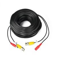 Câbles de caméra AHD 5M/10M/15M/20M/30M sortie de câble BNC pour câble de prise cc pour DVR CCTV analogique AHD