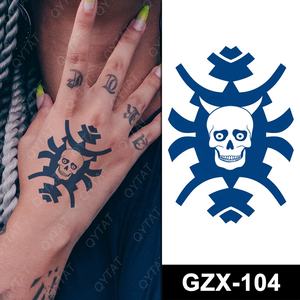 Tato Temporer Semi Permanen Transfer Air 100% Aman Tahan Setengah Bulan untuk Wanita dan Pria - Product Image 3