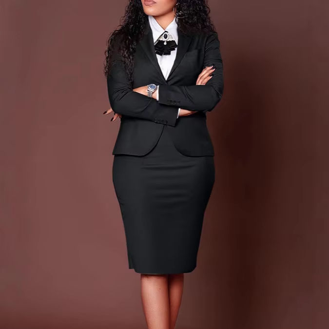 Office Long Skirts Suits for Ladies Stylish Formal