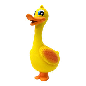 Simpatico giocattolo per cani a forma di anatra in lattice con un suono stridulo - Product Image 5