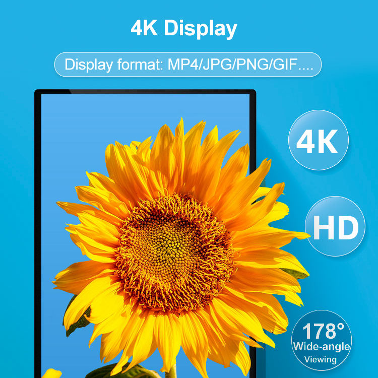 43 Inch Floor Standing Digital Signage All In One 0.248mm Pixel Pitch