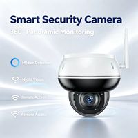 Cámara de Seguridad IP Inalámbrica POE con Zoom Óptico 5X, Antivandálica, Tipo Domo, Tuya Smart, 5MP, Wifi, PTZ, para Interiores y Exteriores