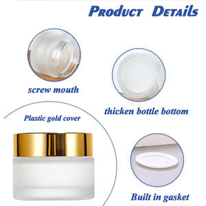 Tarros Personalizados con Tapa Dorada Brillante en Color CMYK, Envases Cosméticos de Plástico PP de 250 ml Ecológicos para Crema Facial y Corporal - Product Image 3