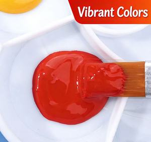 Ensemble de peinture <span class=keywords><strong>gouache</strong></span> Colormate 24 couleurs, tubes de 12 ml, haute qualité, non toxique, pour enfants et artistes, pour la peinture sur toile et sur papier - Product Image 6