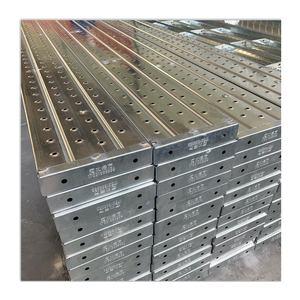 Planche en acier pour passerelle d'échafaudage fournie en usine Derfon échafaudage Q235 2m 3m <span class=keywords><strong>4m</strong></span> Planche d'échafaudage galvanisée - Product Image 1