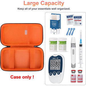 मधुमेह के परीक्षण के लिए मधुमेह की जांच किट रक्त ग्लूकोज मॉनिटर मीटर टेस्ट स्ट्रिप्स-केस - Product Image 6