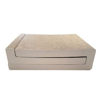 Vente en gros de griffoirs pour chats en carton ondulé modulaire, blocs de construction empilables, finition blanche, OEM