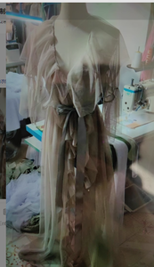 क्रिएटिव स्टेज ब्यूटी पेजेंट फैशन शो फिल्म और टेलीविजन डांस सेक्सी लॉक नेट का अनुमान बिग ताई दुल्हन की पोशाक शॉल - Product Image 5