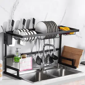 Stainless Steel Kitchen Sink Rack Storage Shelves Dish Holder Hot Selling Sink Drainer Dish Drying Rack