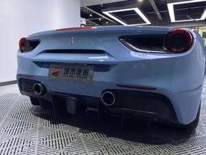 Cubierta de luces traseras de fibra de carbono 2024 <span class=keywords><strong>FF</strong></span>, pantalla trasera de nueva condición para <span class=keywords><strong>Ferrari</strong></span> 488 GTB Spyder, incluye Clips de parachoques - Product Image 4