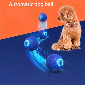 Akıllı kedi oyuncak 360 ° otomatik interaktif akıllı köpek topu oyuncak interaktif Pet oyuncaklar tip-c şarj kediler için haddeleme topu - Product Image 5