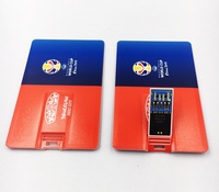 Kartu kredit Usb 2.0 3.0, Full warna Logo USB 8GB 16GB 32GB 64GB bisnis bentuk kartu kredit USB Flash Drive Usb kartu Flash Drive