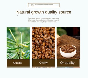 Không chiếu xạ nguyên liệu nước muối bảo quản cassia hạt giống hạt khô phong cách cho Detox nước truyền nước trái cây trộn chức năng đồ uống - Product Image 6