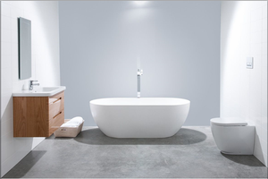 Bañera blanca <span class=keywords><strong>de</strong></span> lujo moderna Shinestone, sifón <span class=keywords><strong>de</strong></span> drenaje con patas plateadas, piedra Artificial rectangular Ovalada para interiores y exteriores - Product Image 3