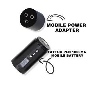 Stylo sans fil rechargeable haute capacité 1800mah batterie stylo de <span class=keywords><strong>tatouage</strong></span> pistolet de <span class=keywords><strong>tatouage</strong></span> - Product Image 5