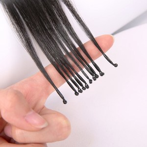 Extensions de cheveux Remy 8D auto-adhésives sans couture pour femmes, double épaisseur, effet plume, longues et lisses - Product Image 2