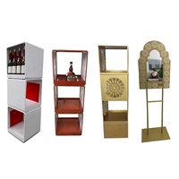 Équipement de supermarché présentoir blanc double face recyclable étagère en bois sur pied pour épicerie et présentoir à biscuits