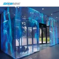 Pantalla de película de cristal P10, pantalla Led para interiores y exteriores, precio de pared de vídeo Led transparente en China