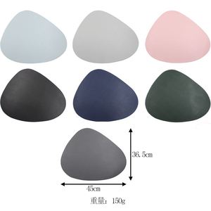Manteles Individuales de Piel Sintética Nórdica en 11 Colores, Forma Irregular, Resistentes al Calor, Aislantes, Decoración para el Hogar - Product Image 6