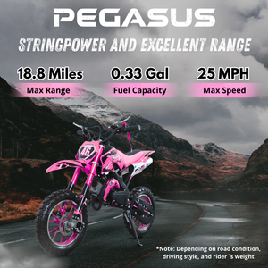 Minimoto PEGASUS de <span class=keywords><strong>49cc</strong></span> para Adultos, Motocross Todoterreno, 2 Tiempos, Gasolina, Modelo Estándar para Niños - Product Image 4