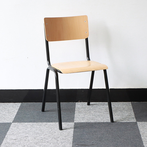 Cadeira de Conferência Moderna de Madeira, Mobiliário para Sala de Reunião, Cadeira Empilhável de Compensado para Estudantes em Apartamentos e Hospitais - Product Image 1